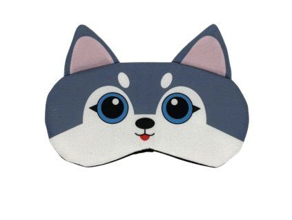 Maska na oči na spanie - Vlče modrá