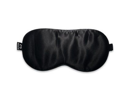 Masha dark in here saténová černá maska na oči na spaní