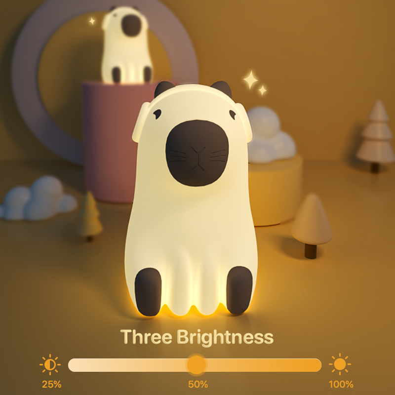 Lampička kapybara s dotykovým ovládaním